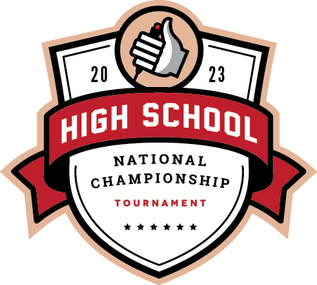 Logo for the 2023 High School National Championship Tournament