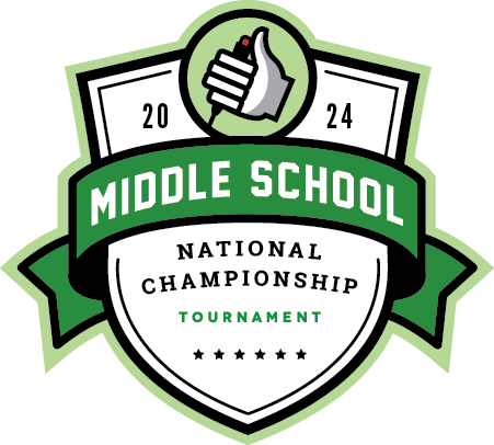 Logo for the 2024 Middle School National Championship Tournament